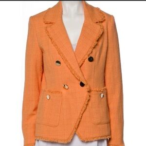NWOT House of Harlow 1960 Orange Textured Blazer